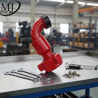 Raccord forgé à long rayon haute pression 1-4 pouces 25-140 MPa en acier allié pour champ pétrolier, coude actif à souder/fileté, peint pour gaz