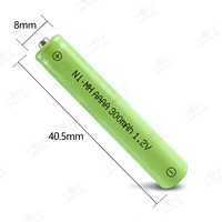 JINTION Nimh AAAA 300mAh 1.2V 40.5MM pour stylet microsoft Surface3 Pro3