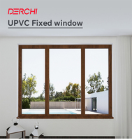 DERCHI Pvc Top Hung and Fix Fenêtre Upvc Fenêtre en verre pour maison
