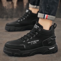 Nouvelle Collection : Chaussures Montantes Rétro Respirantes pour Hommes – Style Anglais, Imperméables, Antidérapantes, Décontractées d'Extérieur à Semelles Épaisses