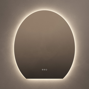 Lampu cermin dinding Led, setengah bulan tanpa bingkai Led kamar mandi cermin pencahayaan Led dengan anti-kabut - Product Image 4