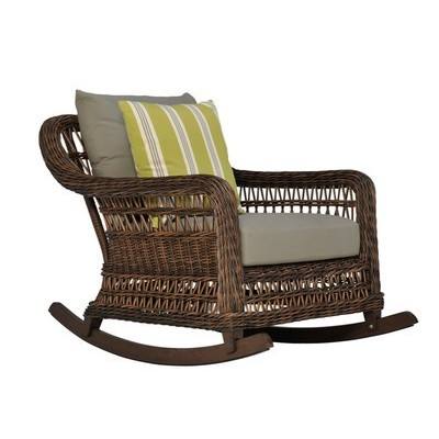 Fauteuil à bascule - marron