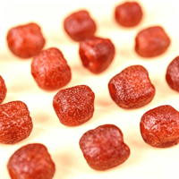 Baies d'aubépine sans pépins, creuses, sucrées et acidulées, certifiées HACCP, friandise de fruits confits, vente en gros, OEM, ODM, approvisionnement direct usine