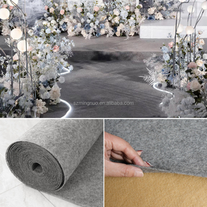 Chất lượng cao 1mm <span class=keywords><strong>2mm</strong></span> 3mm 4mm đen trắng xám <span class=keywords><strong>Polyester</strong></span> cảm thấy thảm kim đấm không dệt vải màu mềm cảm thấy Thảm cuộn - Product Image 3