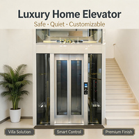 Lift Rumah Hidrolik 1-3 Orang untuk Apartemen & Hotel, Lift Hunian 3 Lantai dengan Lantai PVC