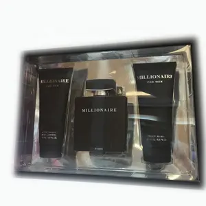 Chicphia 3pcs Hommes Parfum Coffret Cadeau Saint Valentin 170ml Lotion Après Rasage, 170ml Gel Douche, 100ml Parfum