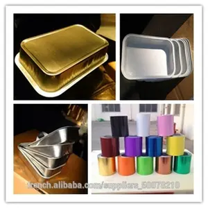 Red Gold Blue Disposable Food Tray Aluminium Foil Made In China