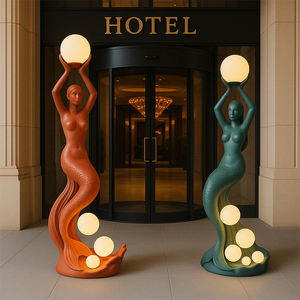 AFELLOW-Lampe de modélisation 3D pour hôtel, lampe de sculpture humaine, lampe d'art sirène, lampadaire, ornements d'extérieur - Product Image 5