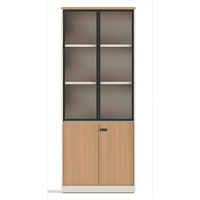 Archivadores Modernos de Madera de Lujo, Móviles, con Cerradura y Llave, Muebles de Almacenamiento Ecológicos para Oficina