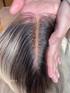 Nouvelle conception 2026 Shy Mini Perruque Topper 100% Cheveux Vierges Lace Front 5x5 8x8 Blonde Cheveux Européens 16 Pouces pour Femmes Blanches - Product Image 5