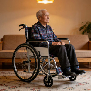 Silla de Ruedas Manual Ligera y Plegable con Asiento Ajustable para Soporte de Piernas, Origen Hebei, Certificación CE - Product Image 2