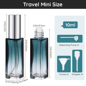 High Quality New Empty <b>Small</b> Frosted Perfume Atomizer Spray <b>Glass</b> <b>Bottle</b> Black Perfume Spray <b>Bottle</b> 10ml - Product Image 4