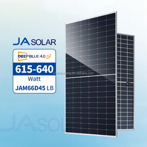 Panneau solaire <span class=keywords><strong>JA</strong></span> <span class=keywords><strong>Solar</strong></span> JAM66D45 LB 615W 620W 625W 630W 635W 640W Modules bifaciaux à double verre de type N, efficacité modulaire élevée de 23,7% - Product Image 1