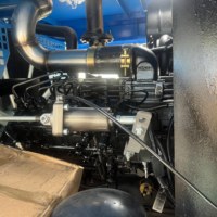 Compresseur à vis portable Airstone 1024CFM 23Bar 333Psi à deux étages, refroidi par air, avec moteur diesel Cummins et moteur PLC, sur roues, pour usage municipal