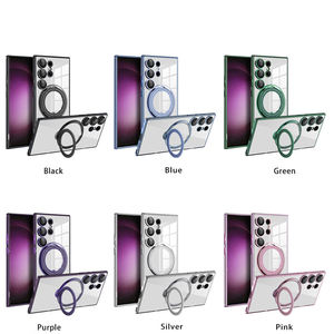 Coque souple transparente pour téléphone portable avec support magnétique pour <span class=keywords><strong>XiaoMi</strong></span> support de bague de doigt coque de protection Anti-chute Ultra-mince - Product Image 2