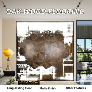 Plancher en bois de chêne européen <span class=keywords><strong>à</strong></span> vente chaude de l'usine de Foshan, design en forme de <span class=keywords><strong>planche</strong></span> large, installation par clic, finition mate, parquet - Product Image 2