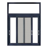 Fenêtres coulissantes en aluminium de haute qualité, design de fenêtres de luxe avec moustiquaire