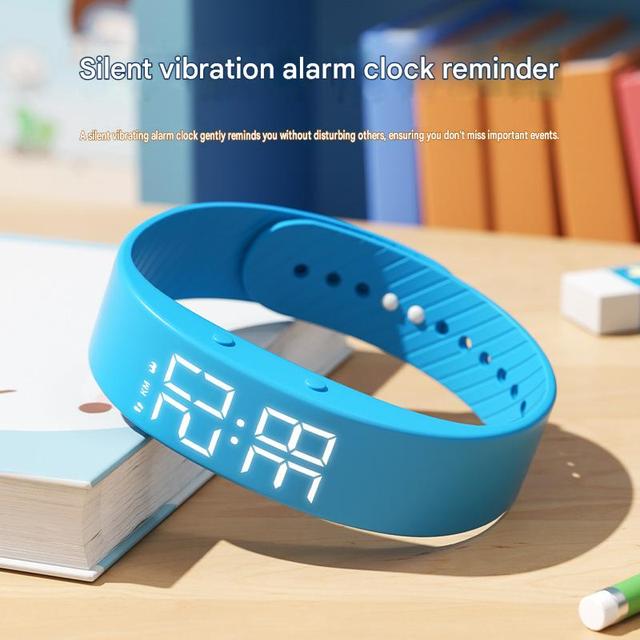 Smart Bracelet Sports Running Step Counting Vibrating Alarm Clock Radio Fitness Tracker Tabletop Male Female Student Wearable