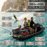 Nouveau Jet Ski BRP GTR-X 300 2026, 300 CV, 4 temps, avec système audio, 3 places, vitesse maximale 108 km/h, matériau Polytec