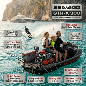 Nouveau Jet Ski BRP GTR-<span class=keywords><strong>X</strong></span> 300 2026, 300 CV, 4 temps, avec système audio, 3 places, vitesse maximale 108 km/h, matériau Polytec - Product Image 3