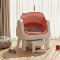 Pour Autoscooper 12 Lite, litière automatique pour chat intelligente, haute capacité, écologique, facile à nettoyer, anti-odeurs, avec design à ouverture supérieure