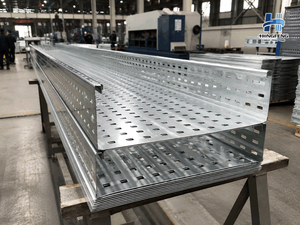 Factory Price Perforated Cable <b>Tray</b> Custom Ventilated Cable Trunking with ISO CE Certificate - Product Image 3