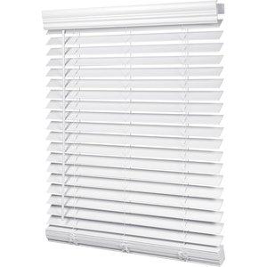American Popular Built-In Faux Wood Venetian Blinds Cordless 2 Inch Waterproof Automatic - Product Image 1