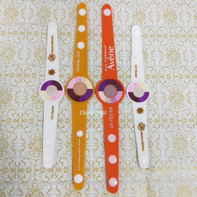 Beach Sun Colour Changing Sensitive Sensor Indicator Monitoring Tester Detector Wristband UV Bracelet