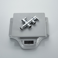 Nouvelle Vanne d'Angle en Alliage de Zinc Chromé de 1/2 Pouce au Design Moderne pour Lavabo, Douche et Bidet