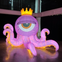 Modèle de pieuvre gonflable géant de 3,5 m/11,6 pieds avec éclairage LED pour la publicité gonflable, la décoration d'événements, mascotte gonflable personnalisée