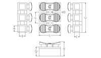 500 Stück Packung CH3 SS Feder-Schnellverbindungsklemme 250V 3P LED-Licht Kabelverbinder