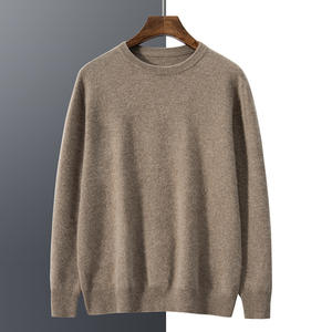 Maglione da Uomo in <span class=keywords><strong>Cashmere</strong></span> di Alta Qualità Top in Misto Lana e <span class=keywords><strong>Cashmere</strong></span> all'Ingrosso Maglieria Invernale da Uomo in Lana - Product Image 1