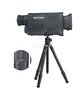 Monoculaire numérique infrarouge de vision nocturne portable avec zoom 8x pour la chasse en extérieur, la sécurité et l'observation