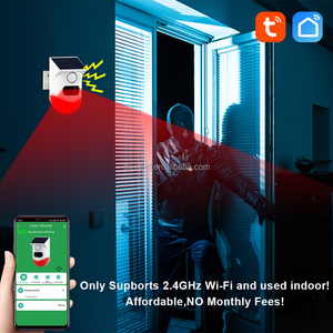 Tuya Wifi <span class=keywords><strong>Luz</strong></span> de alarma <span class=keywords><strong>solar</strong></span> <span class=keywords><strong>Detector</strong></span> de movimiento 120dB Sonido Sirena de seguridad a prueba de agua - Product Image 3
