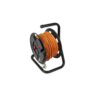 3 pinos macho para fêmea Plug 20m automático retrátil Power Electrical Extension Cord Cable Reel