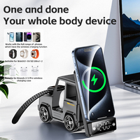 Multifunctionele Desktop Draadloze Oplader Voor Mobiele Telefoon Oortelefoon Horloge