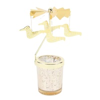 Nouvelle Collection 2024 : Bougies Personnalisées en Gros – Support de Bougie de Luxe Décoratif Rotatif en Forme de Carrousel Cerf, Bougie Parfumée en Cire