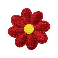 En gros, patch brodé en feutre non tissé, motif mini marguerite et petite fleur de soleil, multicolore, mignon, personnalisé, thermocollant