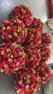 <span class=keywords><strong>Arreglo</strong></span> floral Rosa rojo naranja 50cm Decoración <span class=keywords><strong>de</strong></span> mesa <span class=keywords><strong>de</strong></span> boda Bola <span class=keywords><strong>de</strong></span> flores para la celebración del Día <span class=keywords><strong>de</strong></span> San Valentín - Product Image 3