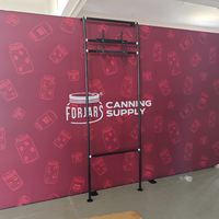Mur de toile de fond pour salon professionnel avec cadre en aluminium et kit de structure de tour lumineuse pour stand d'exposition – Vente en gros