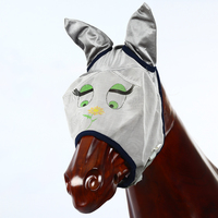 Masque anti-mouches pour chevaux en maille PVC 1000D Leadtex MMZ6004 haut de gamme avec motifs amusants – Offre spéciale
