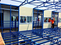 Bâtiment préfabriqué à faible coût Portable Portacabins Préfabriqué T Type Camp T Maison K Maisons Prix de fabrication en Jamaïque Antilles