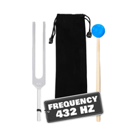 En gros Professionnel 432HZ En Alliage D'aluminium Diapason Médical Son Guérison Accordeur En Métal pour Accessoires D'instruments De Musique