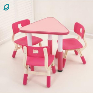 Table ronde pour enfants, bureaux colorés pour enfants, mobilier pour garderie, école, table pour enfants, table triangulaire - Product Image 3