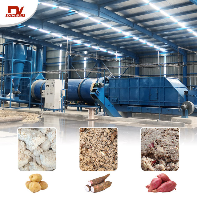 Turnkey Project Cassava Residue Dryer Potato Starch Dregs Drying Machine Supplier