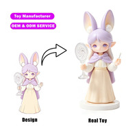 Figurine en résine personnalisée Anime Chibi Girl avec tasse de café et de pop-corn, pull tricoté et bottines – Nouveauté tendance CE pour collectionneurs et boutiques de cadeaux