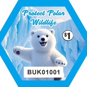 Tarjetas personalizadas con pestaña de rasca, con forma de animales de la Antártida, impresión digital, premio de apertura instantánea, diseño gratuito, tarjeta rasca y gana. - Product Image 2