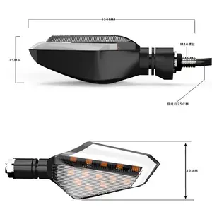 Whosale 6 volt led bulbs motorcycle gold runway led light motorcycle led indicator accesorios para motocicleta