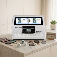 Nouvelle imprimante UV A5 I3200 à plat automatique avec écran tactile pour impression 3D en relief et vernis, idéale pour coques de téléphone et housses de mobile DIY