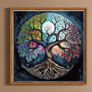 XIXI Diamond Painting Landscape Series <b>Magical</b> Tree of Life Premium Ambiance Acrylic Handpainted DIY Art Deco Gift Set - Product Image 3